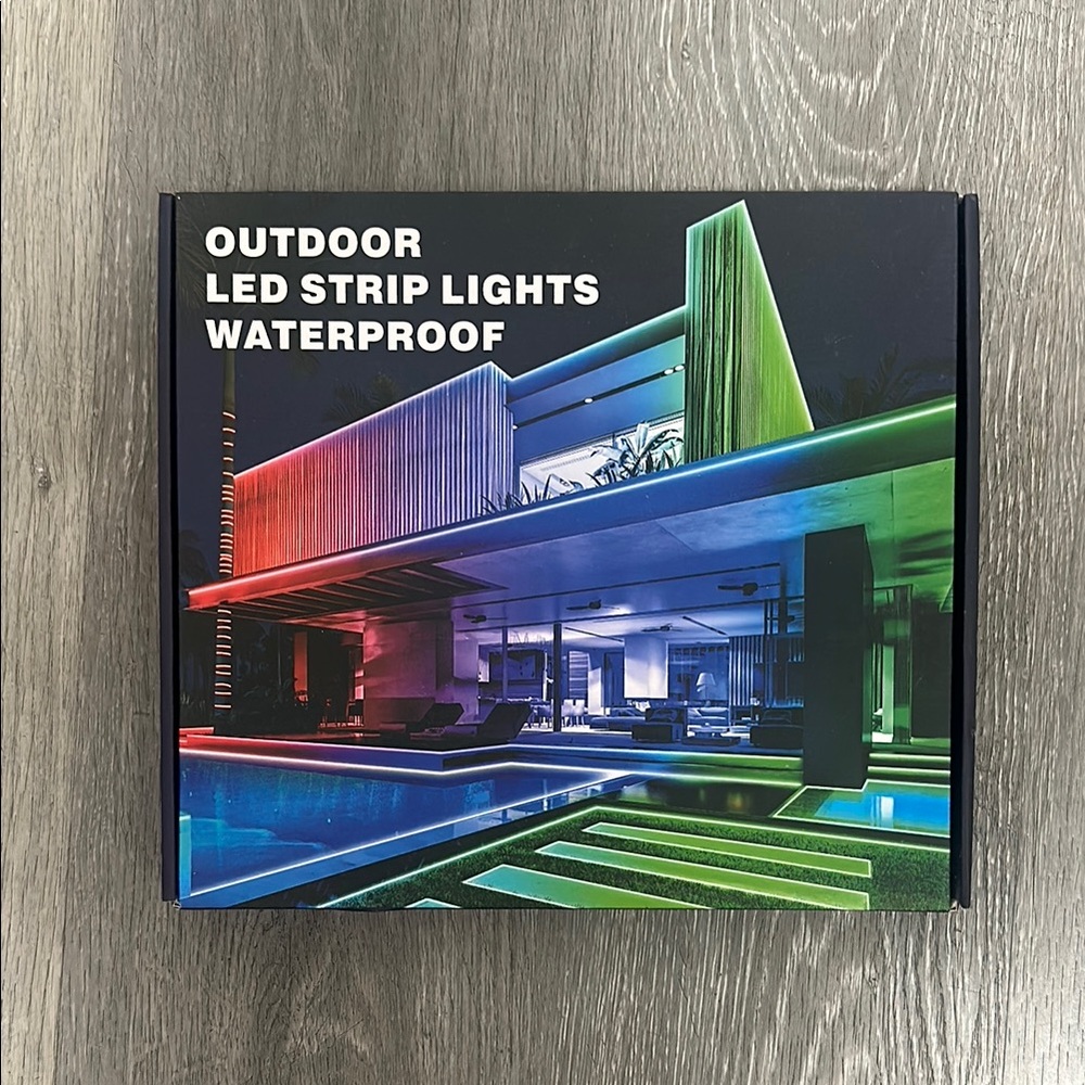 100 FEET RGB Waterproof Strip Lights Outdoor for Balcony, Deck, Roof & Pool